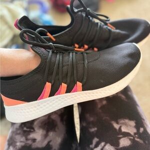 adidas Black and Pink Athletic Shoes